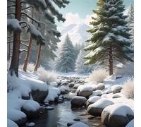 Puzzle Adulte 150 Pièces, Bricolage Puzzle Pin enneigé, Puzzles Impossible 150 Pieces, Jeu de Famille Team Building, Cadeau pour Les Amants ou Les Amis, Unique Home Decor