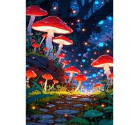 Puzzle Adulte 150 Pièces Champignon Rouge 35 x 25 cm Puzzles pour Adultes Jeu éducatif Puzzle Impossible Puzzles 150 Pièces Adultes