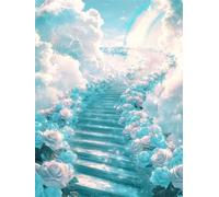 Puzzle Adulte 150 pièces,Fleurs des escaliers du Paradis 35x25 cm Puzzles pour Adultes Jeu éducatif Défi Jouets 150 Pièces Puzzles pour Décoration de la Maison