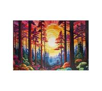 Puzzle Adulte 150 Pièces Lever Soleil dans Jungle 35 x 25 cm Puzzles pour Adultes Jeu éducatif Puzzle Impossible Puzzles 150 Pièces Adultes