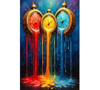 Puzzle Adulte 150 Pièces L'Heure L'Aquarelle 35 x 25 cm Puzzles pour Adultes Jeu éducatif Puzzle Impossible Puzzles 150 Pièces Adultes