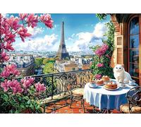 Puzzle Adulte 150 pièces Paysage de Coin de Rue Parisien 35x25 cm Puzzles pour Adultes Jeu éducatif Défi Jouets 150 Pièces Puzzles pour Décoration de la Maison