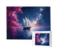 Puzzle Adulte 1500 Pièces Bateaux du lac 87 x 57cm Puzzles pour Adultes Jeu éducatif Défi Jouets 1500 Pièces Puzzles pour Adultes Enfants, Puzzle de Bricolage Coloré pour la Décor de la Maison m-332