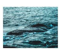 Puzzle Adulte 1500 Pièces, Cadeau Unique-Mer,Vagues,Eau,Embruns,Bleu 87x57cm
