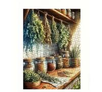 Puzzle Adulte 1500 pièces Épices de Cuisine 87x57 cm Puzzles pour Adultes Jeu éducatif Défi Jouets 1500 Pièces Puzzles pour Décoration de la Maison