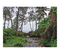 Puzzle Adulte 1500 Pièces,Jeu De Société-Sentier,Bois,poutres 87x57cm