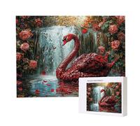 Puzzle Adulte 1500 Pièces La Rose des cygnes Puzzles pour Adultes Jeu éducatif Défi Jouets 1500 Pièces Puzzles pour Adultes Enfants, Puzzle de Bricolage Coloré pour la Décor de la Maison 87x57cm l820
