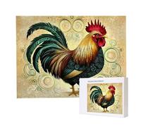 Puzzle Adulte 1500 Pièces Le Coq Puzzles pour Adultes Jeu éducatif Défi Jouets 1500 Pièces Puzzles pour Adultes Enfants, Puzzle de Bricolage Coloré pour la Décoration de la Maison 87x57cm l-232