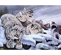 Puzzle Adulte 1500 pièces léopard Famille Relaxant Puzzle Casse-tête