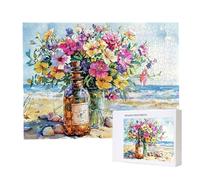 Puzzle Adulte 1500 Pièces Paon de Plage Puzzles pour Adultes Jeu éducatif Défi Jouets 1500 Pièces Puzzles pour Adultes Enfants, Puzzle de Bricolage Coloré pour la Décoration de la Maison 87x57cm l260