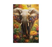 Puzzle Adulte 1500 Pièces Papillon Éléphant Fleur 87 x 57 cm Puzzles pour Adultes Jeu éducatif Puzzle Impossible Puzzles 1500 Pièces Adultes