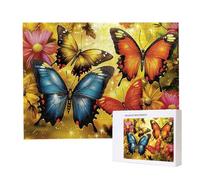 Puzzle Adulte 1500 Pièces Papillons colorés Puzzles pour Adultes Jeu éducatif Défi Jouets 1500 Pièces Puzzles pour Adultes Enfants, Puzzle de Bricolage Coloré pour la Décor de la Maison 87x57cm l-308