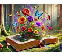 Puzzle Adulte 1500 Pièces Papillons Fleurs des Arbres 87 x 57 cm Puzzles pour Adultes Jeu éducatif Puzzle Impossible Puzzles 1500 Pièces Adultes