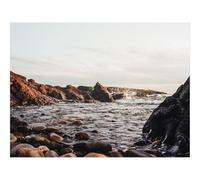 Puzzle Adulte 1500 Pièces,Unique Home Decor-Pierres,choucas,rochers,mer,Ciel 87x57cm