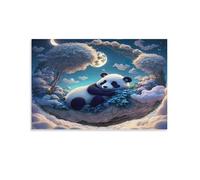 Puzzle Adulte 1500 PiècesPanda endormiPuzzles pour Adultes Jeu éducatif Défi Jouets 1500 Pièces Puzzles pour Adultes Enfants 57x87cm