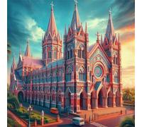 Puzzle Adulte 200 Pièces 28x28 cm Puzzles pour Adultes Jeu éducatif Défi Jouets 200 pièces Puzzles pour Adulte, Puzzle Familial Parfait Belle église