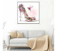 Puzzle Adulte 200 Pièces 28x28cm Puzzles pour Adultes Jeu éducatif Défi Jouets 200 Pièces Puzzles pour Adultes Enfants, Puzzle Familial Parfait Fleur à Talons Hauts