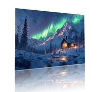 Puzzle Adulte 200 pièces Aurore Ciel Étoilé Puzzles Classiques pour Adultes et Enfants à Partir de 6 Ans éducatif Jouets, Qualité Supérieure Mystery Éducatif Challenge, pour Cadeaux 25x35cm t-376