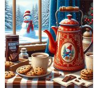 Puzzle Adulte 200 Pièces, Bricolage Puzzle Desserts d'hiver, Puzzles Impossible 200 Pieces, Jeu de Famille Team Building, Cadeau pour Les Amants ou Les Amis, Unique Home Decor