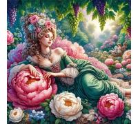 Puzzle Adulte 200 Pièces, Bricolage Puzzle Jardin de la Dame, Puzzles Impossible 200 Pieces, Jeu de Famille Team Building, Cadeau pour Les Amants ou Les Amis, Unique Home Decor