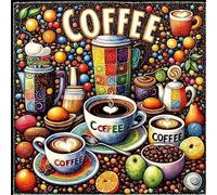 Puzzle Adulte 200 Pièces, Bricolage Puzzle Passionné de café, Puzzles Impossible 200 Pieces, Jeu de Famille Team Building, Cadeau pour Les Amants ou Les Amis, Unique Home Decor