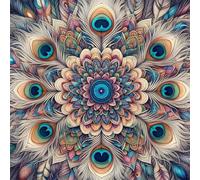 Puzzle Adulte 200 Pièces, Bricolage Puzzle Plumes de Paon, Puzzles Impossible 200 Pieces, Jeu de Famille Team Building, Cadeau pour Les Amants ou Les Amis, Unique Home Decor