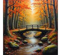 Puzzle Adulte 200 Pièces, Bricolage Puzzle Pont des Bois, Puzzles Impossible 200 Pieces, Jeu de Famille Team Building, Cadeau pour Les Amants ou Les Amis, Unique Home Decor