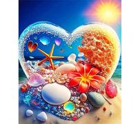Puzzle Adulte 200 Pièces Cœur de Plage au Lever du Soleil 35 x 25 cm Puzzles pour Adultes Jeu éducatif Défi Jouets 200 pièces Puzzles pour Adultes pour Jeux d'activités Familiales