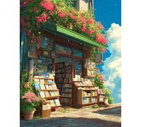 Puzzle Adulte 200 Pièces Fleur, Puzzles 200 pièces pour Adultes Librairie, 14x10 inch Puzzle Défi en Famille, Loisir Créatif de Qualité Supérieure,Idéal pour Décoration Murale et Salon
