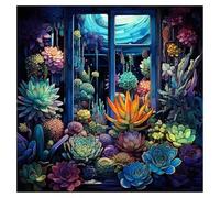 Puzzle Adulte 200 Pieces, Puzzles Classiques Qualité Supérieure Maison de Plantes succulentes, Bricolage Divertissement Créatif Jeux, Puzzles pour la Décoration Maison Cadeau