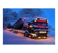 Puzzle Adulte 2000(100x70cm) pièces, Puzzle de Camion Scania, défi de Paysage et Jeu de coopération familiale intéressant