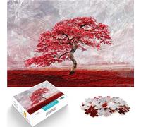 Puzzle Adulte 2000 pièces Arbre Rouge Solitaire Réduction du Stress intéressante Activités Amusantes à la Maison, Cadeaux d'anniversaire, Cadeaux de Voyage, 70x100cm