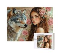 Puzzle Adulte 2000 Pièces Beauté Loup 100x70cm Impossible Difficile Défiant, Puzzles pour Adultes Jeu éducatif Défi Jouets 2000 Pièces Puzzles pour Adultes, Divertissement Créatif Cadeau u-512