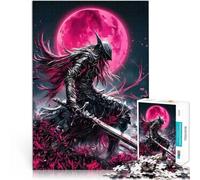 Puzzle Adulte 2000 pièces Chevalier Noir sous la Lune de Sang pour Le Jeu éducatif Challenge Toy Bon Cadeau 70x100cm