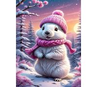 Puzzle Adulte 2000 pièces Cochon d'Inde des Bois d'hiver 100x70 cm Puzzles pour Adultes Jeu éducatif Défi Jouets 2000 Pièces Puzzles pour Décoration de la Maison