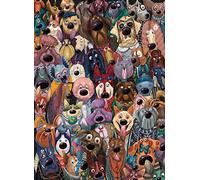 Puzzle Adulte 2000 pièces Collection de Puzzles pour Chiens Puzzle de Vacances Jouets pour Enfants
