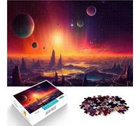 Puzzle Adulte 2000 pièces Coucher de Soleil dans la Galaxie pour Le Jeu éducatif Challenge Toy Bon Cadeau 70x100cm