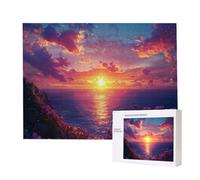 Puzzle Adulte 2000 Pièces Coucher de Soleil mer 100 x 70cm Puzzles pour Adultes Jeu éducatif Défi Jouets 2000 Pièces Puzzles pour Enfants, Puzzle de Bricolage Coloré pour la Décor de la Maison m-837