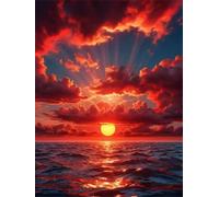 Puzzle Adulte 2000 Pièces Coucher Soleil L'Océan 100 x 70 cm Classique Puzzles Jeu Éducatif Défi Divertissement Créatif Puzzle 2000 Pieces Adulte