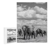 Puzzle Adulte 2000 Pièces Éléphant des prairies 100 x 70cm Puzzles pour Adultes Jeu éducatif Défi Jouets 2000 Pièces Puzzles pour Enfants, Puzzle de Bricolage Coloré pour la Décor de la Maison m-83
