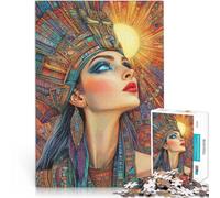 Puzzle Adulte 2000 pièces Exquise Reine égyptienne Jeux éducatifs Décoration d'intérieur est idéal comme Cadeau pour Toute la Famille 70x100cm