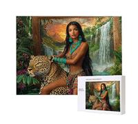 Puzzle Adulte 2000 Pièces Femme léopard Paysage 100x70cm Impossible Difficile Défiant, Puzzles pour Adultes Jeu éducatif Défi Jouets 2000 Pièces Puzzles pour Adultes, Créatif Cadeau u-571