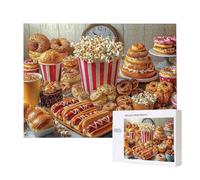 Puzzle Adulte 2000 Pièces Fête gastronomie 100x70cm Impossible Difficile Défiant, Puzzles pour Adultes Jeu éducatif Défi Jouets 2000 Pièces Puzzles pour Adultes, Divertissement Créatif Cadeau u-597