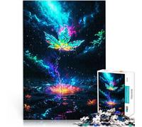 Puzzle Adulte 2000 pièces Feuille éthérée sur Un Cosmique Jouet éducatif intellectuel décompressant Décoration Parfaite 70x100cm