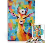 Puzzle Adulte 2000 pièces Gazelle avec du Papier Toilette Jeux éducatifs Décoration d'intérieur Une œuvre d'art 70x100cm