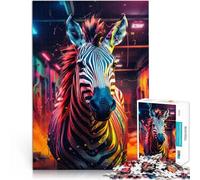 Puzzle Adulte 2000 pièces Graffiti Urbain zébré Jouets éducatifs d'apprentissage Décoration Murale, Cadeaux Uniques pour Anniversaire et Noël 70x100cm