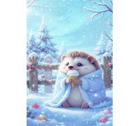 Puzzle Adulte 2000 Pièces Hérisson d'hiver 100 x 70 cm Classique Puzzles Jeu Éducatif Défi Divertissement Créatif Puzzle 2000 Pieces Adulte
