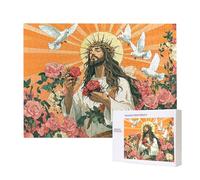 Puzzle Adulte 2000 Pièces Jésus 100x70cm Impossible Difficile Défiant, Puzzles pour Adultes Jeu éducatif Défi Jouets 2000 Pièces Puzzles pour Adultes, Divertissement Créatif Cadeau u-880