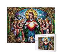 Puzzle Adulte 2000 Pièces Jésus Les Anges 100x70cm Impossible Difficile Défiant, Puzzles pour Adultes Jeu éducatif Défi Jouets 2000 Pièces Puzzles pour Adultes, Divertissement Créatif Cadeau u-886