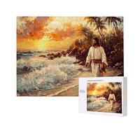 Puzzle Adulte 2000 Pièces Jésus vue sur la mer 100x70cm Impossible Difficile Défiant, Puzzles pour Adultes Jeu éducatif Défi Jouets 2000 Pièces Puzzles pour Adultes, Divertissement Créatif Cadeau u883
